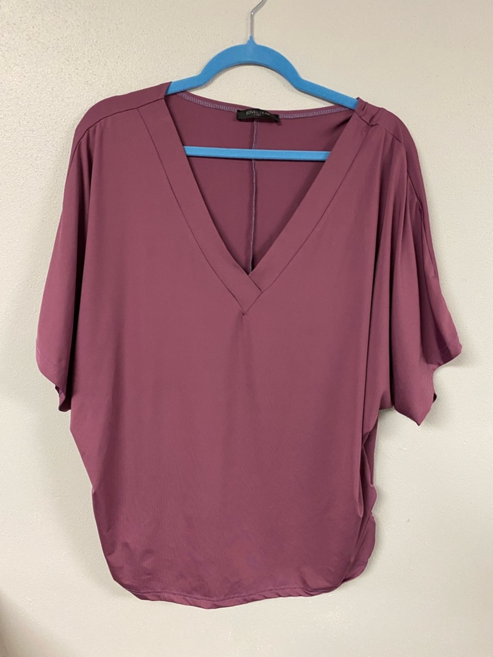 Loveu.Dear Mauve V-Neck Dolman Blouse. Size 2XL